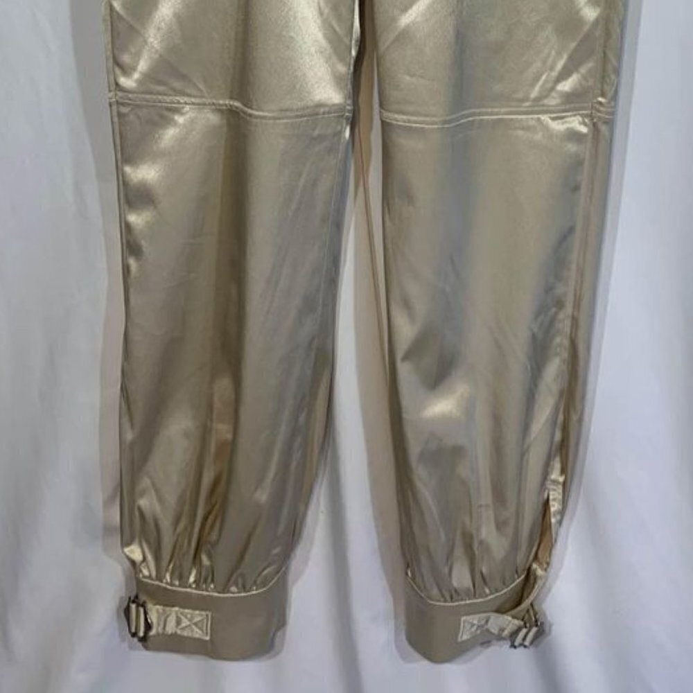 Woman’s satin pants. Champagne colour. Unique ankle design. Size … - Picture 3 of 8